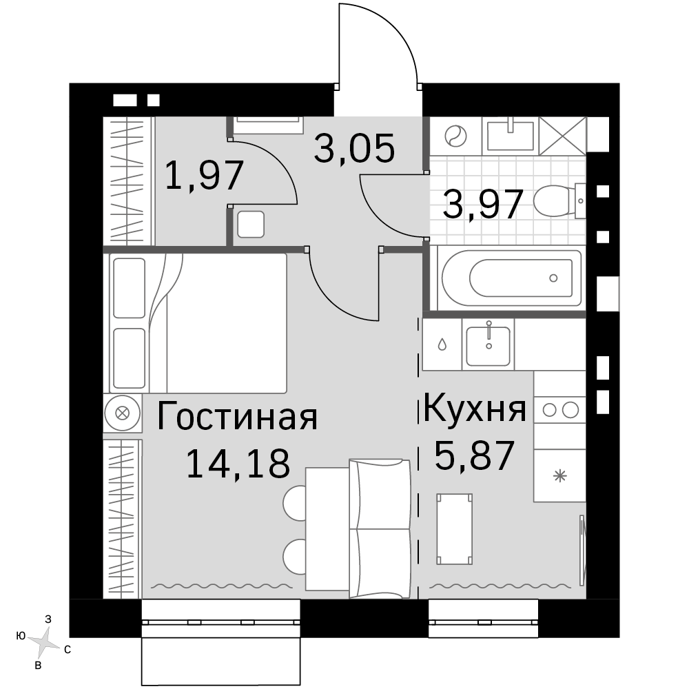 План таунхауса