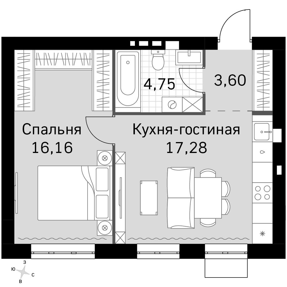 План таунхауса