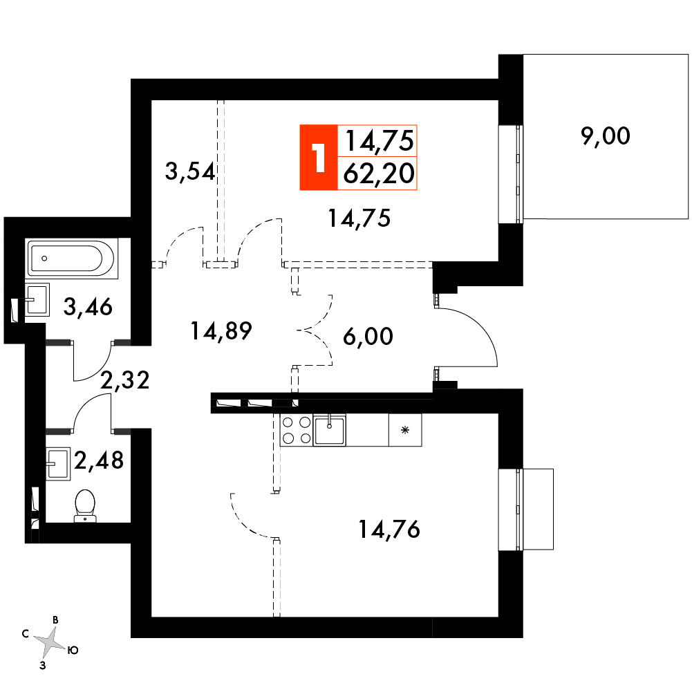 План таунхауса