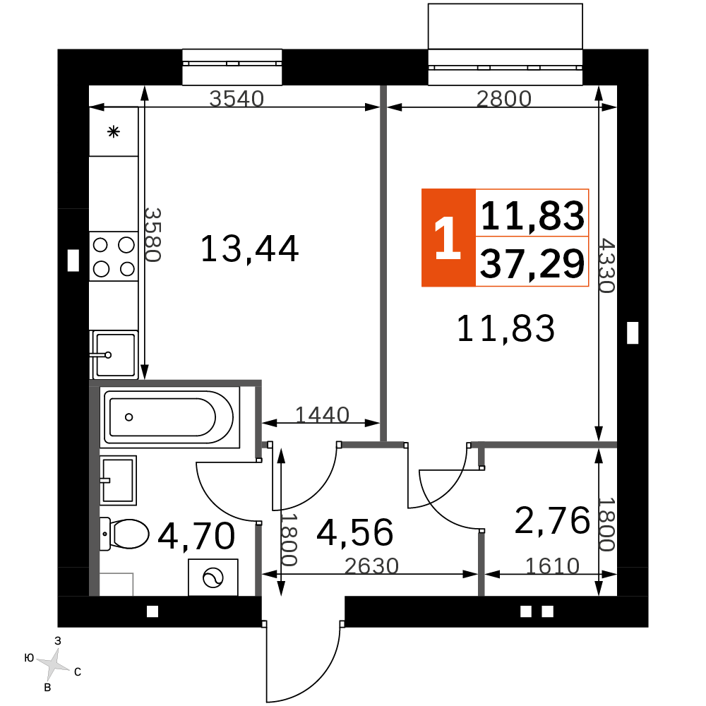 План таунхауса