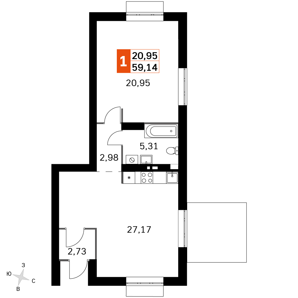 План таунхауса