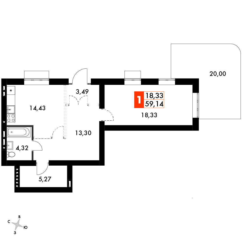 План таунхауса