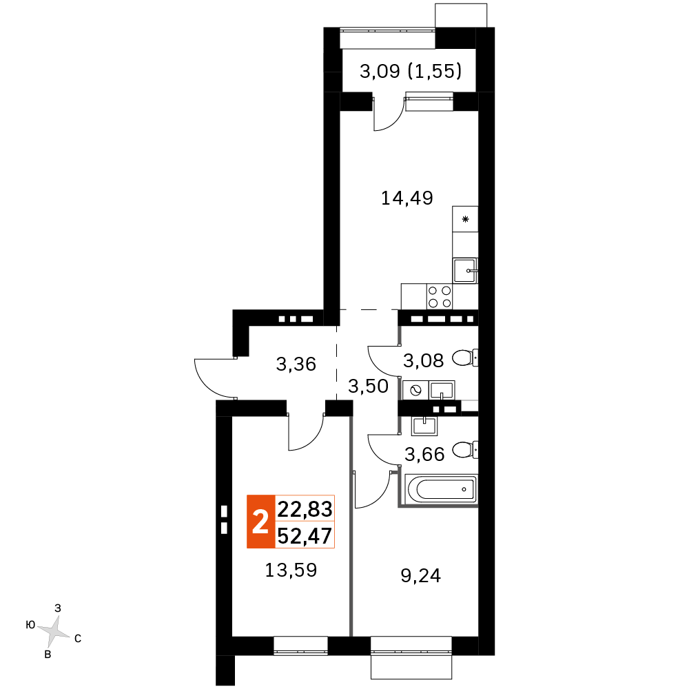 План таунхауса