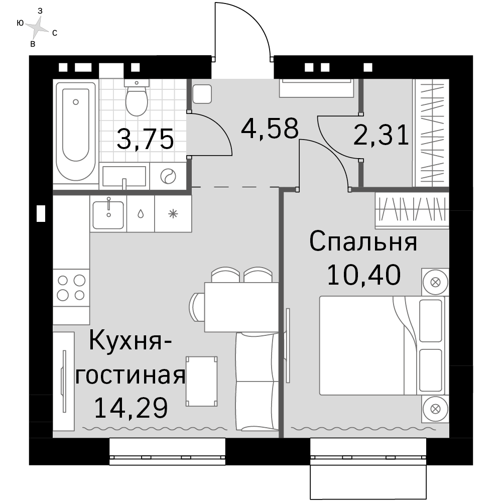 План таунхауса