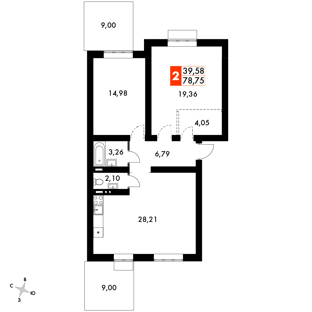 План таунхауса