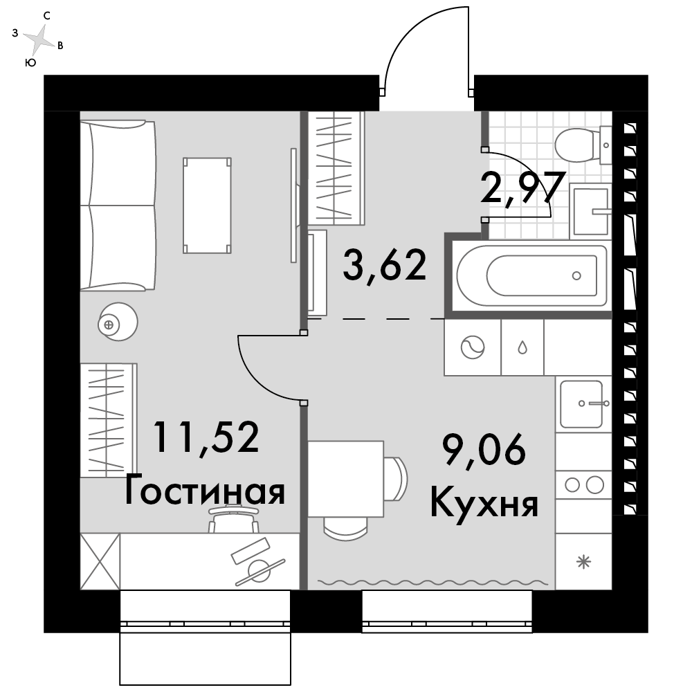 План таунхауса