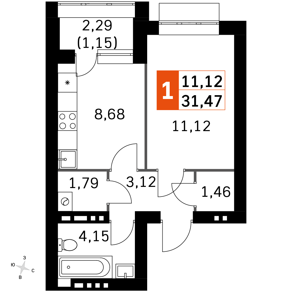 План таунхауса