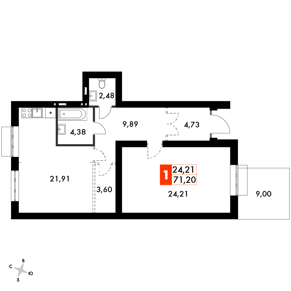 План таунхауса