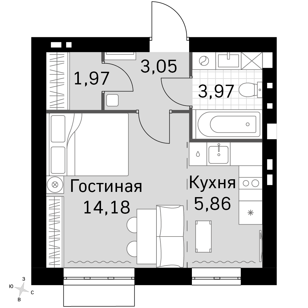 План таунхауса